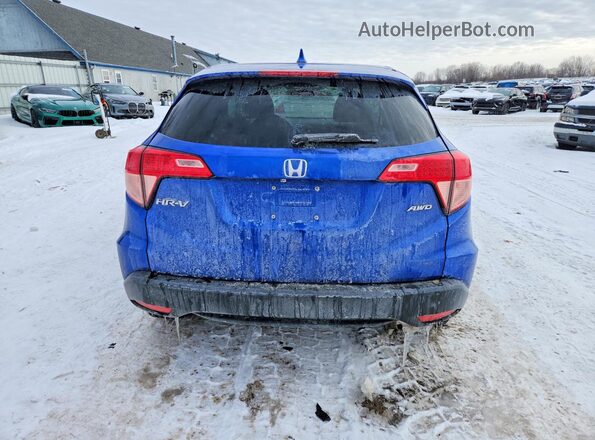 3CZRU6H56JG728010 2018 HONDA HR-V Blue Vista trasera