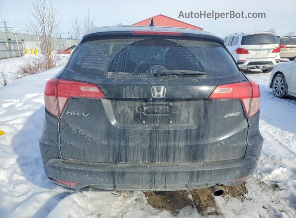 3CZRU6H59GM100971 2016 HONDA HR-V Black Rear view