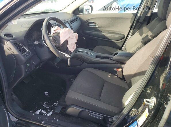 3CZRU6H5XMM709823 2021 HONDA HR-V Black Widok wnętrza z przodu