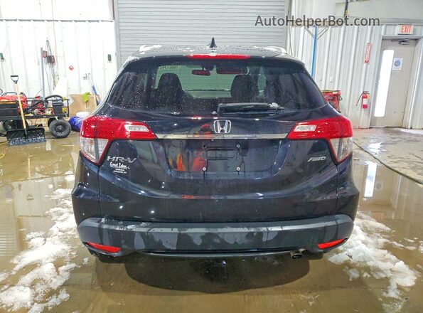 3CZRU6H5XMM709823 2021 HONDA HR-V Black Widok z tyłu