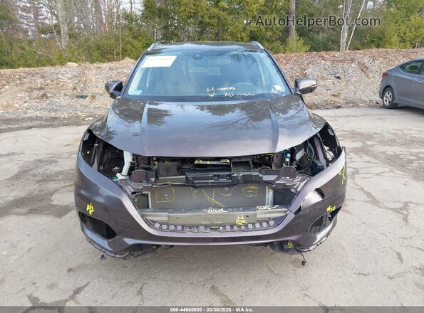 3CZRU6H75KM717049 2019 HONDA HR-V Фиолетовый Вид задней части салона