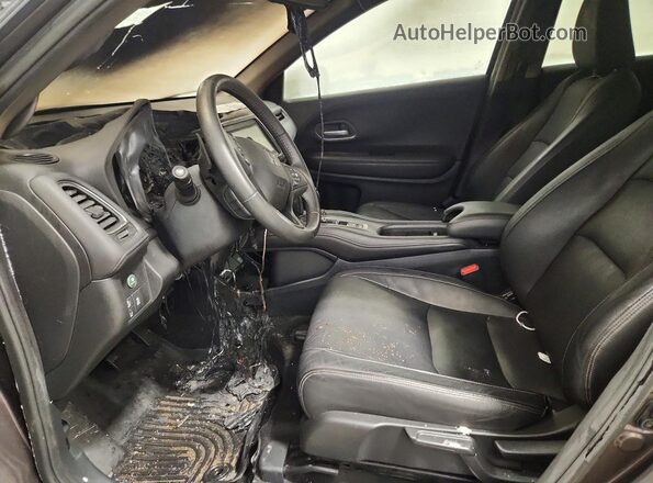 3CZRU6H75MM724974 2021 HONDA HR-V Brown Front interior view