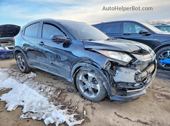 3CZRU6H78JM730344 2018 HONDA HR-V Black Przód prawy