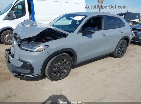 3CZRZ1H52RM752371 2024 HONDA HR-V Gray Առջևի ձախ երեք քառորդ տեսարան
