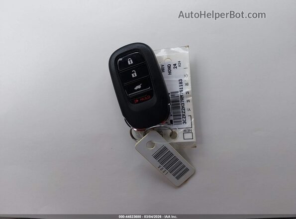 3CZRZ2H37RM761183 2024 HONDA HR-V Light Blue წინა პანელის ხედი