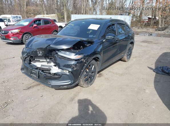 3CZRZ2H50RM718256 2024 HONDA HR-V Black Przód lewy