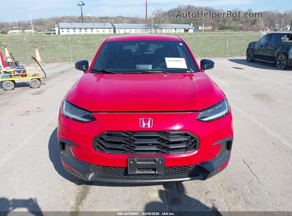 3CZRZ2H54PM722971 2023 HONDA HR-V Red Instrument cluster view