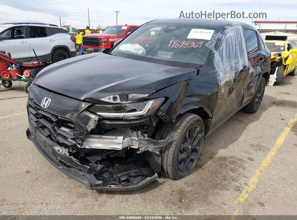 3CZRZ2H56SM783487 2025 HONDA HR-V Black წინა მარცხენა ხედი სამი მეოთხედიდან