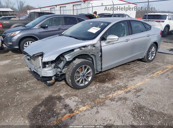 3FA6P0H71HR390664 2017 FORD FUSION Gray Առջևի ձախ երեք քառորդ տեսարան
