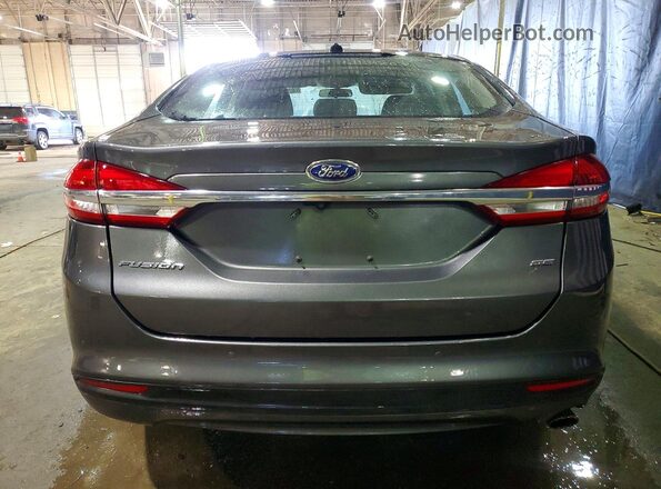 3FA6P0H71JR225509 2018 FORD FUSION Серый Вид сзади