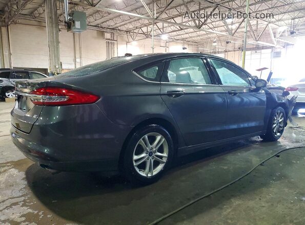 3FA6P0H71JR225509 2018 FORD FUSION Серый Задняя правая четверть
