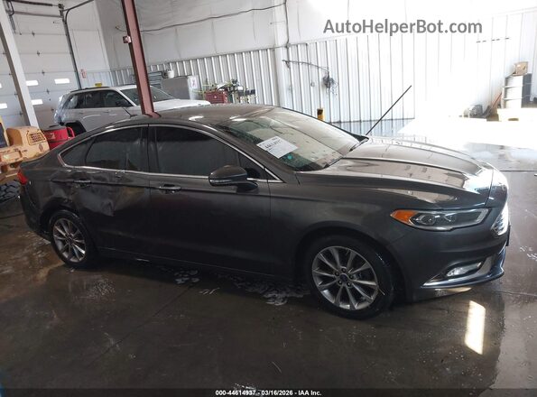 3FA6P0HD0HR139656 2017 FORD FUSION Серый Вид задней части салона