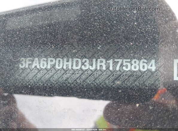 3FA6P0HD3JR175864 2018 FORD FUSION Серый 