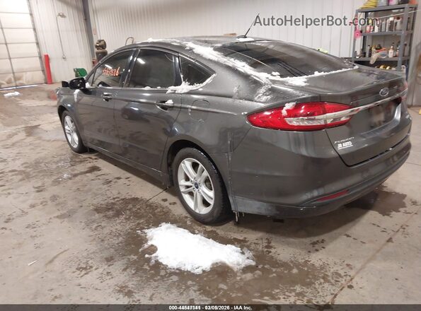 3FA6P0HD4JR220942 2018 FORD FUSION Серый Задняя левая четверть