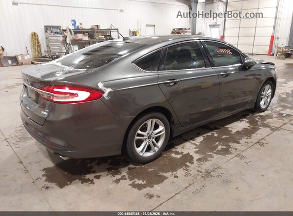 3FA6P0HD4JR220942 2018 FORD FUSION Серый Задняя правая четверть