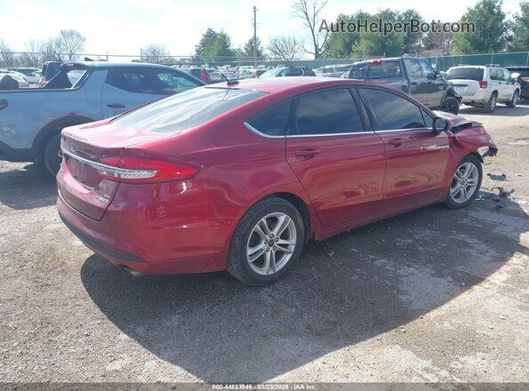 3FA6P0HD5JR239287 2018 FORD FUSION Red Задня права чверть