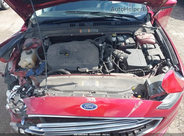3FA6P0HD5JR239287 2018 FORD FUSION Red Вид ззаду