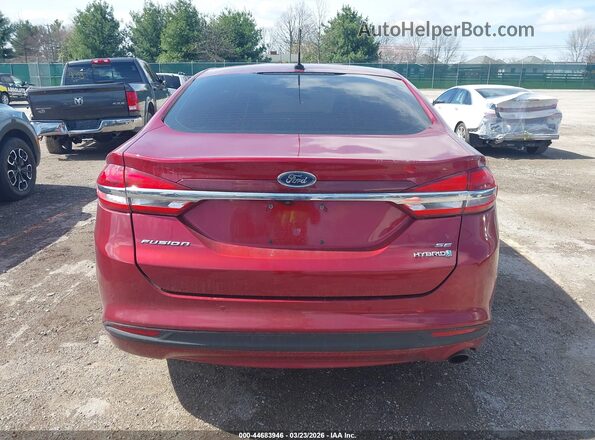 3FA6P0HD5JR239287 2018 FORD FUSION Red 