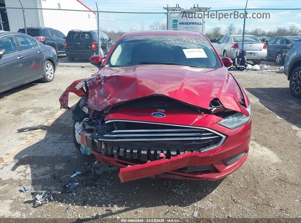 3FA6P0HD5JR239287 2018 FORD FUSION Red Вид щитка приладів