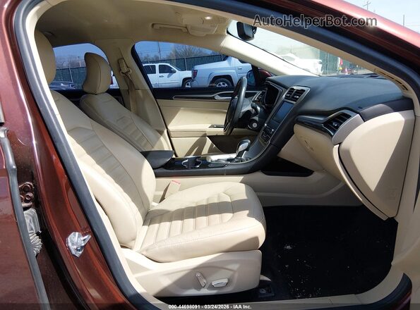 3FA6P0HD6GR353341 2016 FORD FUSION Brown Widok wnętrza z przodu