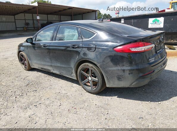 3FA6P0HD6KR198685 2019 FORD FUSION Black Задня ліва чверть