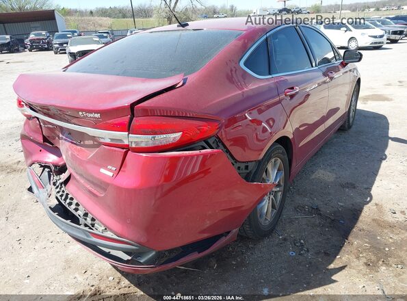 3FA6P0HD7HR342513 2017 FORD FUSION Maroon Tył prawy