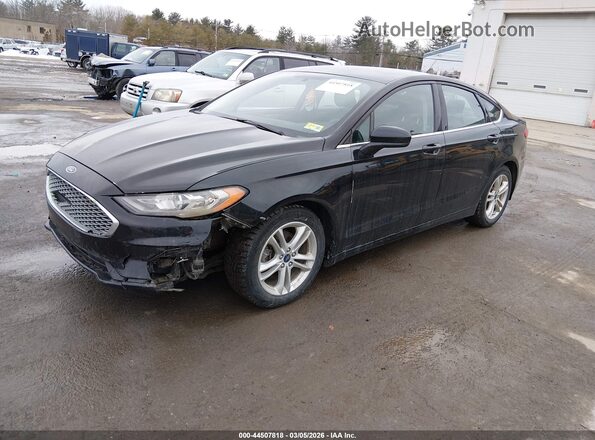 3FA6P0HDXJR239740 2018 FORD FUSION Black Vista tres cuartos delantera izquierda