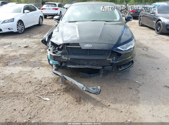 3FA6P0K94HR155525 2017 FORD FUSION Black Widok wnętrza z tyłu