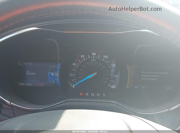 3FA6P0K97HR367335 2017 FORD FUSION Красный Вид задних сидений