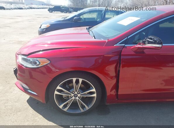 3FA6P0K97HR367335 2017 FORD FUSION Красный 