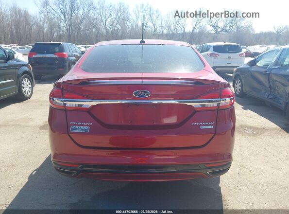 3FA6P0K97HR367335 2017 FORD FUSION Красный 