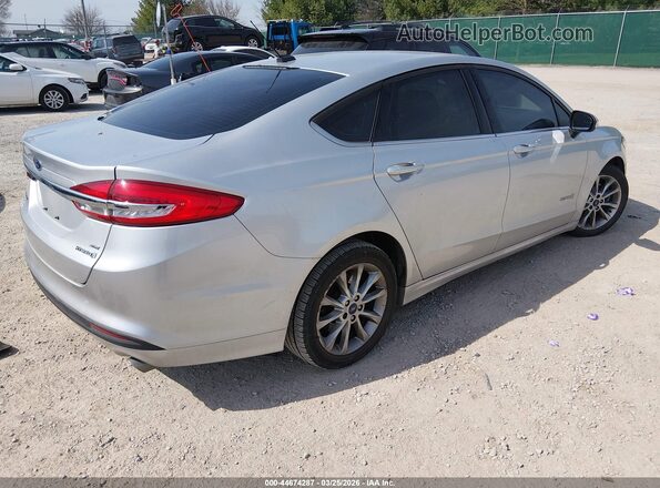 3FA6P0LU0HR381709 2017 FORD FUSION HYBRID Gray Задня права чверть