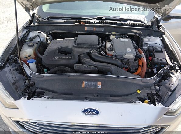 3FA6P0LU0HR381709 2017 FORD FUSION HYBRID Gray Вид ззаду