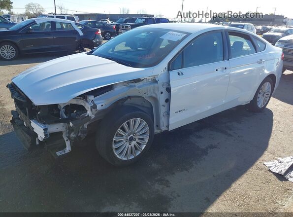 3FA6P0LU1GR342268 2016 FORD FUSION HYBRID White Передня ліва чверть