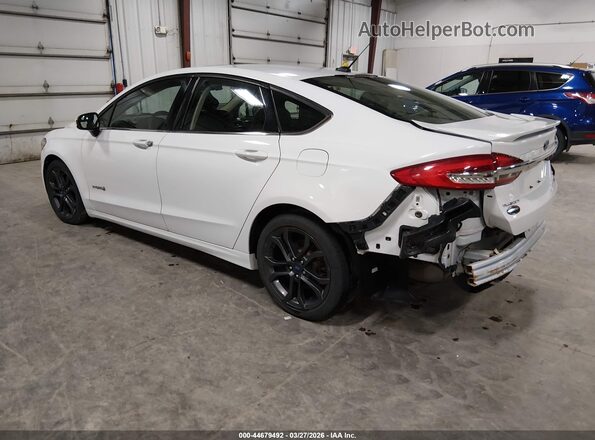 3FA6P0LU1JR103245 2018 FORD FUSION HYBRID White Հետևի ձախ