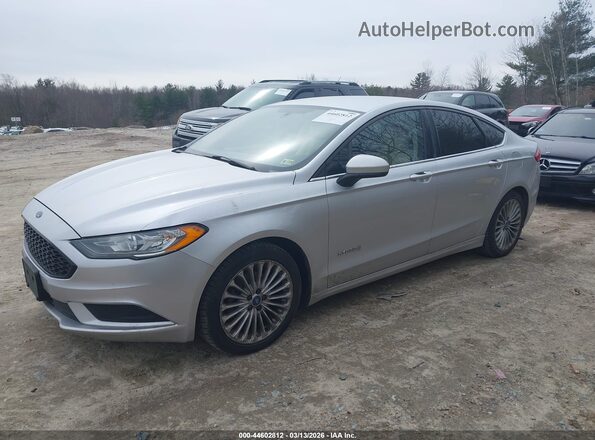 3FA6P0LU1JR124645 2018 FORD FUSION HYBRID Silver Przód lewy