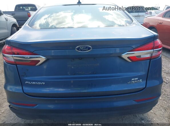3FA6P0LU1KR118295 2019 FORD FUSION HYBRID Blue 