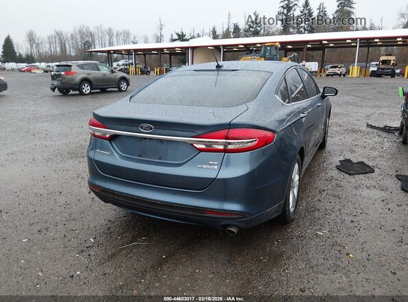 3FA6P0LU2JR274697 2018 FORD FUSION HYBRID Blue Rear right