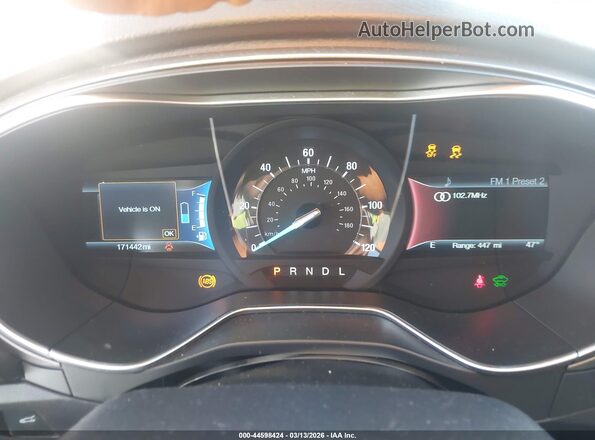 3FA6P0LU3HR260169 2017 FORD FUSION HYBRID Gray Vista de los asientos traseros