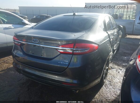 3FA6P0LU3HR260169 2017 FORD FUSION HYBRID Gray Trasero derecho
