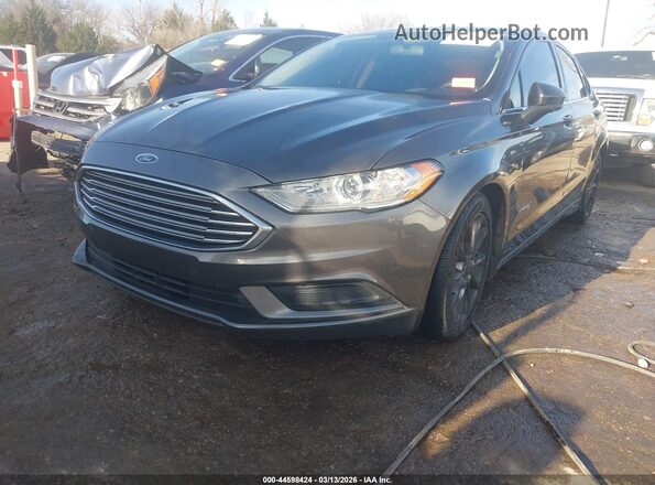 3FA6P0LU3HR260169 2017 FORD FUSION HYBRID Gray Vista tres cuartos delantera izquierda