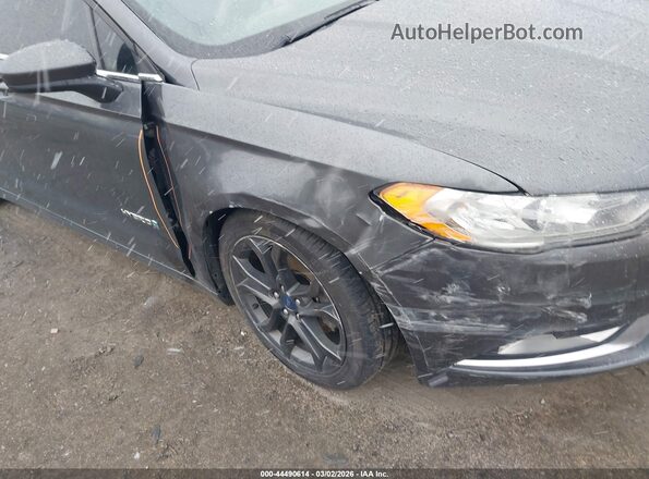 3FA6P0LU4JR206546 2018 FORD FUSION HYBRID Gray Front view