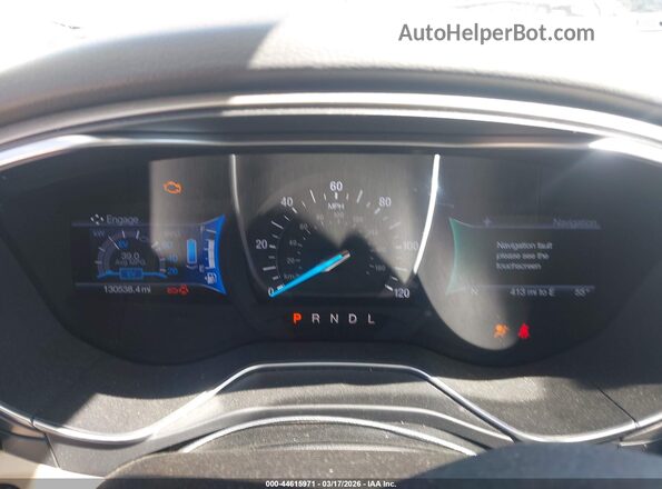 3FA6P0LU5GR323979 2016 FORD FUSION HYBRID White Rear seats view