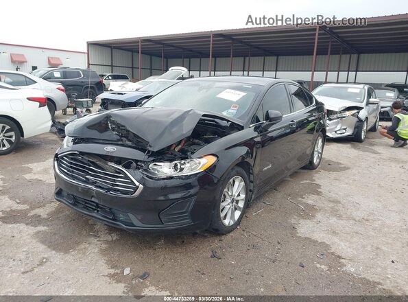 3FA6P0LU5KR140154 2019 FORD FUSION HYBRID Black 