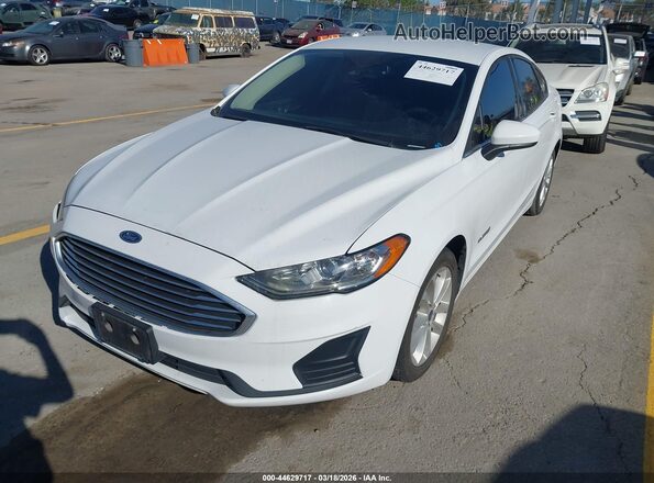 3FA6P0LU5KR200207 2019 FORD FUSION HYBRID White 