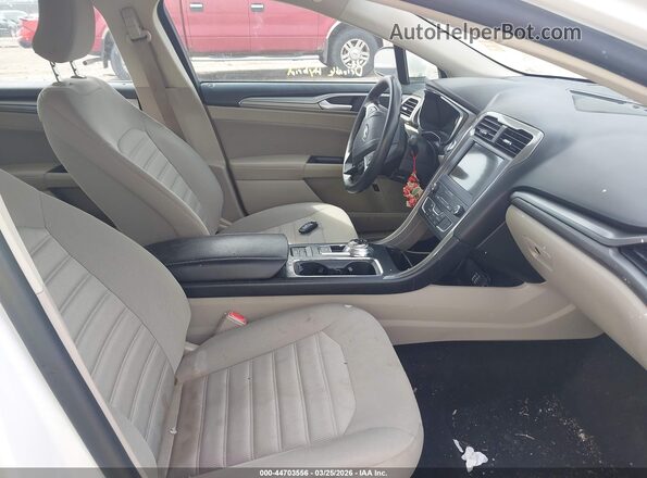 3FA6P0LU5KR242330 2019 FORD FUSION HYBRID White Вид салону спереду