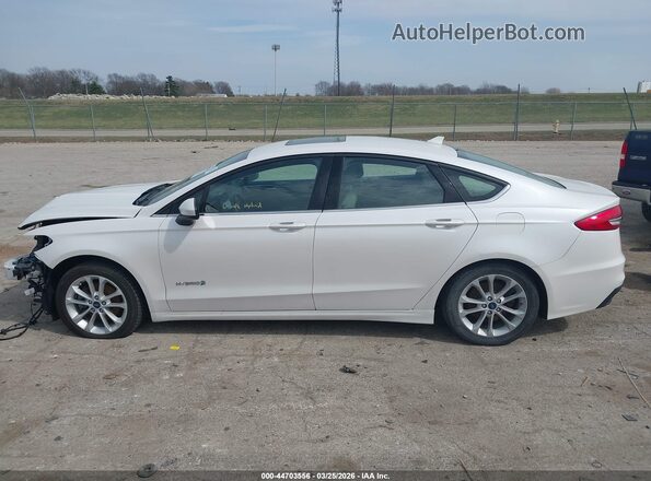 3FA6P0LU5KR242330 2019 FORD FUSION HYBRID White Панорамний вид салону 360°