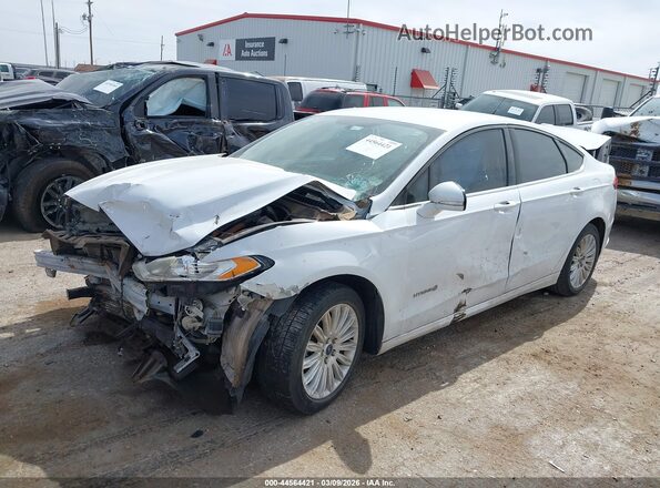 3FA6P0LU7GR397890 2016 FORD FUSION HYBRID White Przód lewy