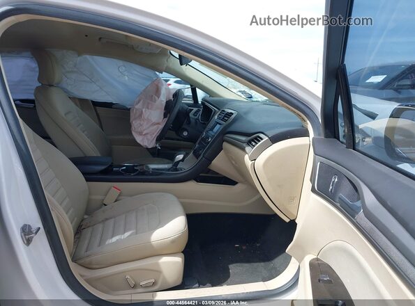3FA6P0LU7GR397890 2016 FORD FUSION HYBRID White Widok wnętrza z przodu