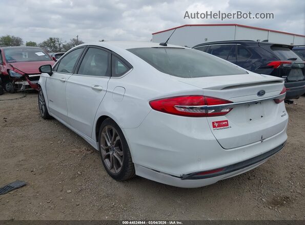 3FA6P0LU7HR165260 2017 FORD FUSION HYBRID White Tył lewy